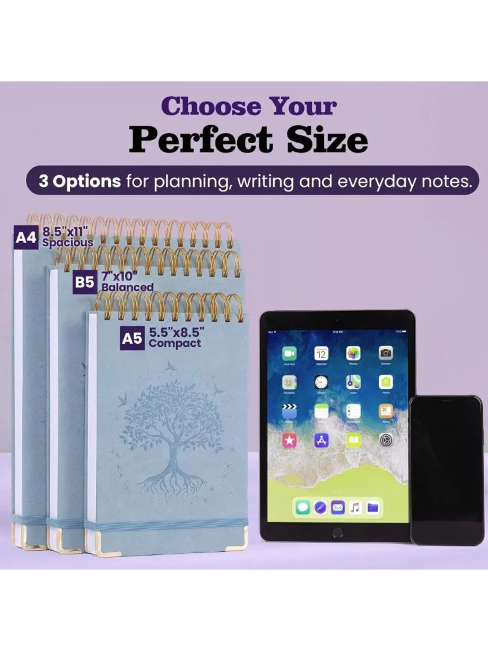 Large Hardcover Blank Notebook Journal | 300 Pages No Bleed Thick Paper, Lay